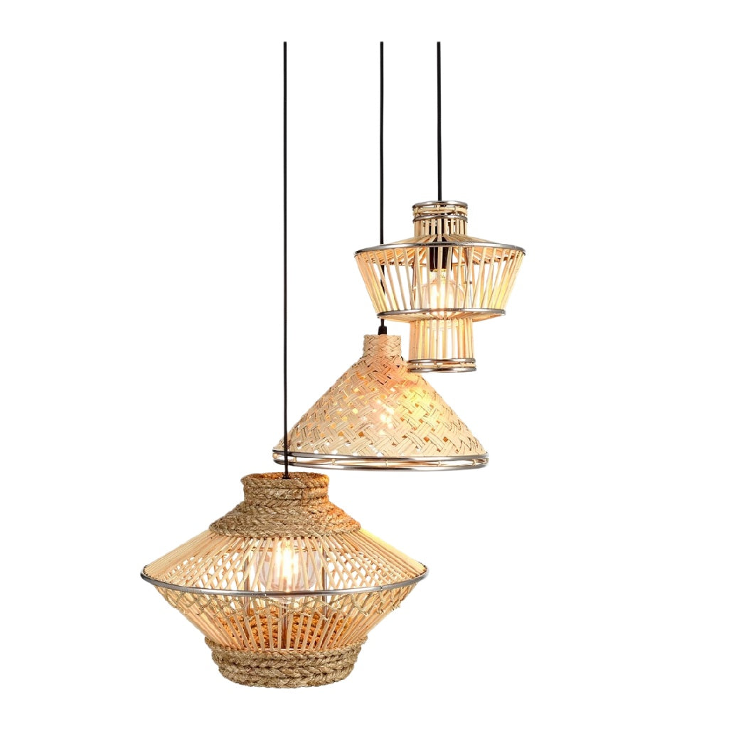 **Nowoczesne lampy wiszące z naturalnych materiałów**