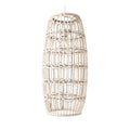 **Lampa wisząca z naturalnych materiałów tkana ręcznie**